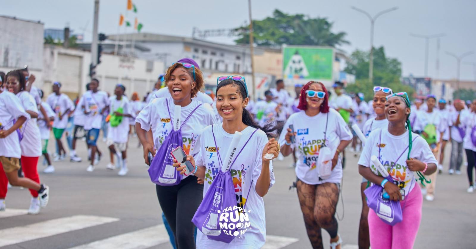 Des Happyrunners en pleine course